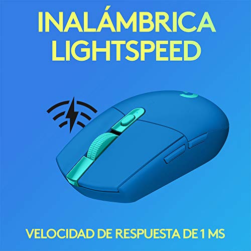 Mouse Gamer Sem Fio Logitech G305 LIGHTSPEED com 6 Botões Programáveis e Até 12.000 DPI - Azul