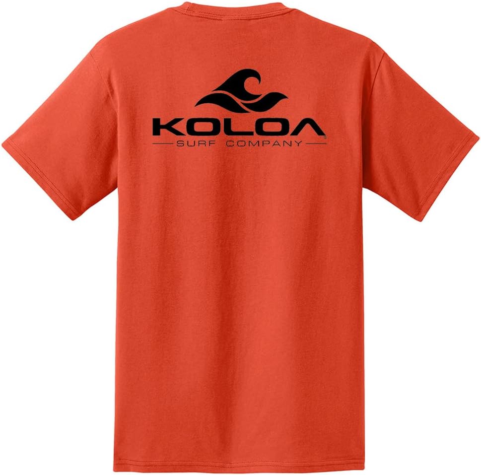 Koloa Surf Pocket T-Shirts 2 Sided Classic Wave Logo Tees Parent