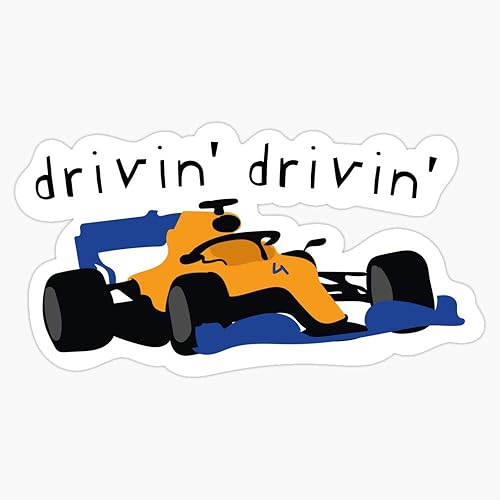 Lando Norris Drivin' Drivin' - F1 - Adhesivo adhesivo de vinilo para parachoques impermeable de 5 pulgadas