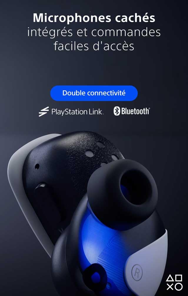 Playstation Sony, Écouteurs sans Fil Pulse Explore, Compatible 5, PC, Mac et Smartphones, Bluetooth, Double Connectivité, Réduction de Bruit, 10h d’Autonomie, Couleur : Blanche