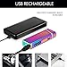 Electric Arc Windproof Plasma Lighter - USB Rechargeable, Upgraded Battery Indicator - Multichrome