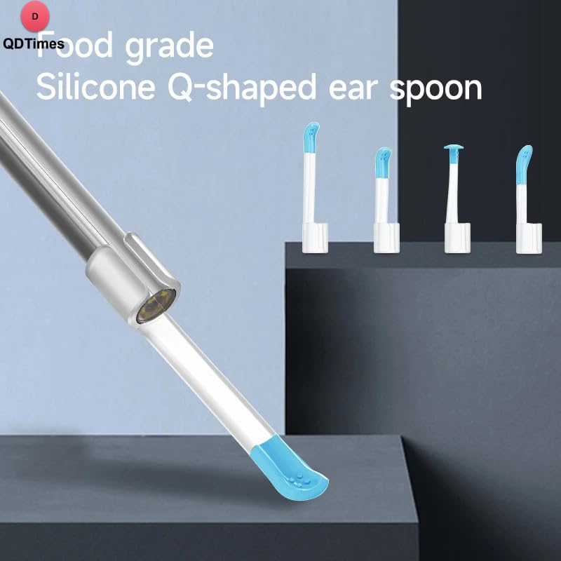 QiudanTimes HD Camera Endoscope HD1080P Ear Cleaner Screen Otoscope Digital Endoscope 4.3 inch HD Screen Camera Digital Ear Monitor Earpick(4.5'-3.9mm)