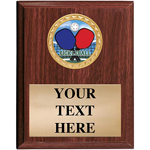 Pickleball Plaques - 5x7 Customized Pickleball Games Trophy Plaque