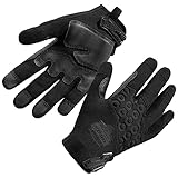 Tactical Gloves, Reinforced Palm, Touchscreen Fingertips, Ergodyne ProFlex 710BLK