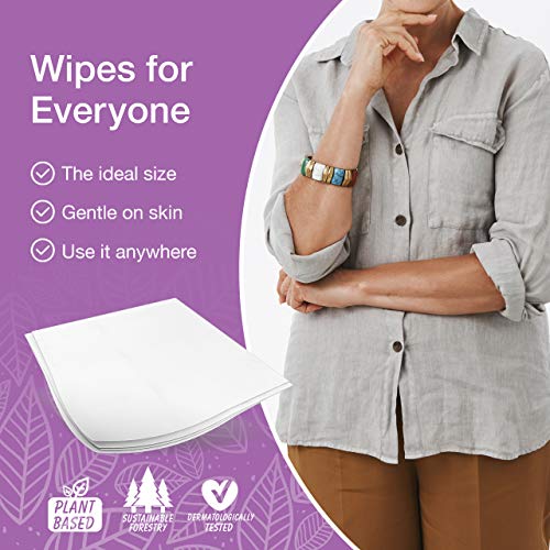 Veeda Natural Wipes for Adults, Hypoallergenic & pH Balanced Wet Wipes - Unscented Personal Cleansing Body Wipes Safe for Sensitive Skin - Image 7