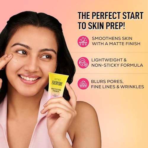 Image of RENEE Everyday Primer, Blurs Fine Lines, Wrinkles & Pores, Smoothen Skin Texture, Lightweight & Non-Sticky, Long Lasting Formula with Matte Finish, Cruelty-Free Skincare Infused Makeup, 30 Ml