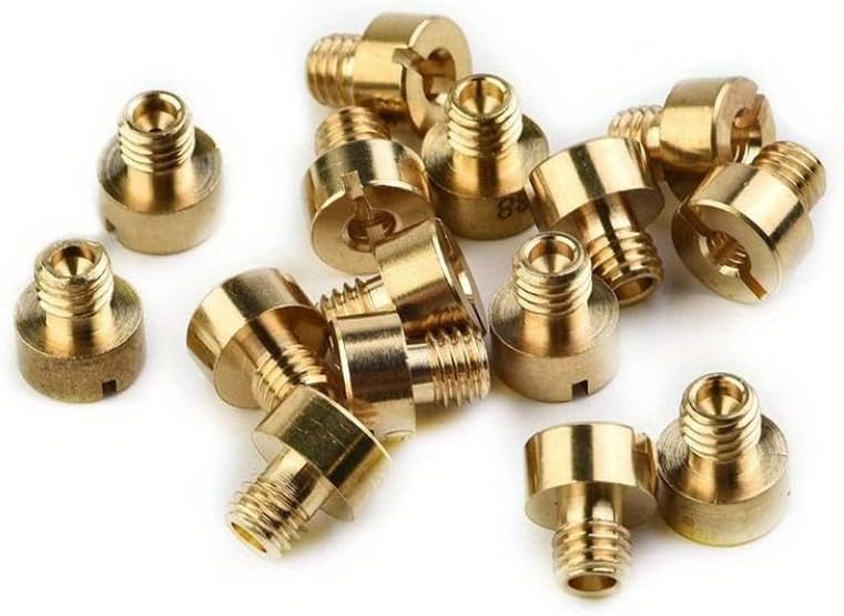 16pcs Carburetor Main Jet 90 92 95 100 105 108-150 Compatible With OKO CVK Automotive Motorcycle Parts For Part Number Motoforce Carburetor Injector Nozzle