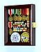 XS Military Pin Display Case Cabinet Box for Medals Pins Patches Insignia Ribbons w/98% UV Lockable -Cherry