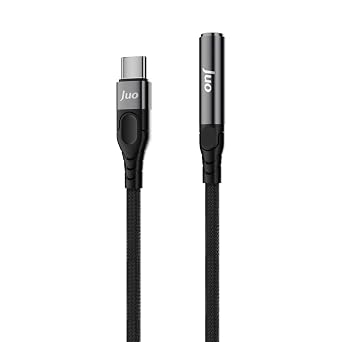 Juo USB Type-C to 3.5mm Jack Aux Headphone Microphone Converter Converter Adapter Cable