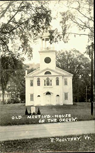 Miniatura 1 de Old Meeting House On The Green East Poultney, Vermont VT Original Antique Postcard