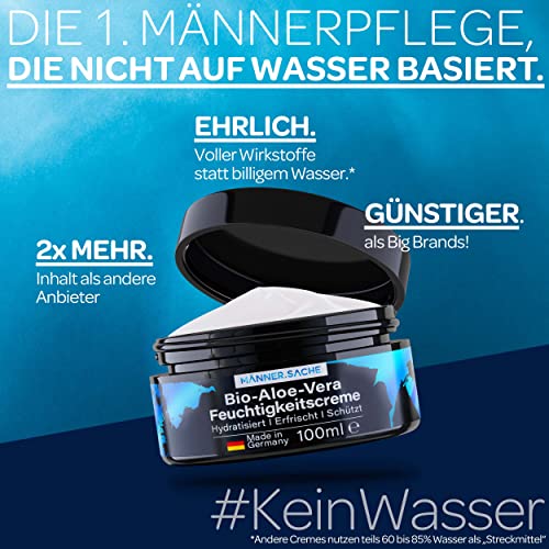 Gesichtscreme für Männer mit BIO-Aloe Vera und Feuchtigkeitseffekt