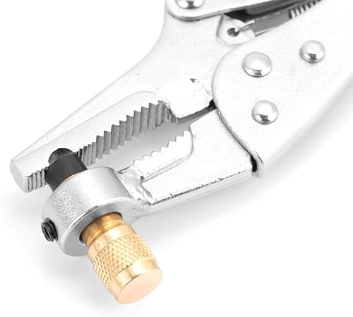 Miniatura 5 de Estink Alicates de recuperación de refrigerante, interfaz SAE 1/4, herramienta de alicates de bloqueo de acero para piezas de aire acondicionado