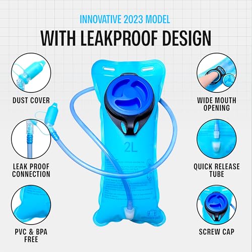 Image of Sojourner Hydration Pack, Hydration Backpack - Water Backpack with 2l Hydration Bladder, Festival Essential - Rave Hydration Pack Hydropack Hydro for Hiking, Running, Biking, Festival Gear