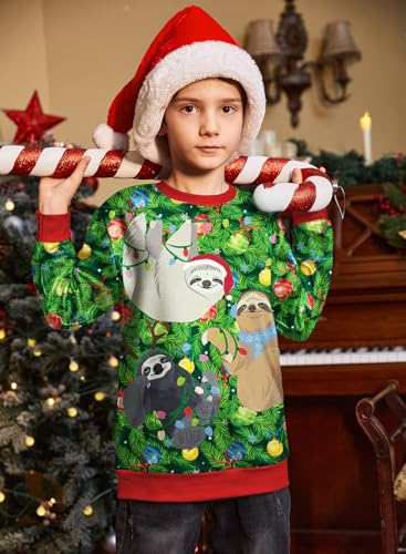 BesserBay Christmas Kids Ugly Long Sleeve Funny Sweatshirt 4-14 Years3