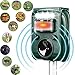 MCAIOX Ultrasonic Repeller, Solar Powered Waterproof Outdoor Animal Repeller with Ultrasonic Sound,Motion Sensor and Flashing Light Repeller for Cats, Dogs,Repel-pesticides