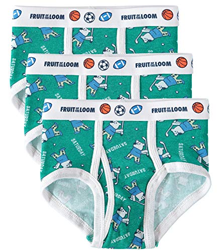 Fruit of the Loom Boys Cotton Brief (Multipack) (Assorted (Pack of 3), Medium) - image 2