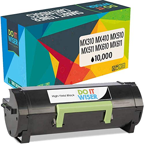 Do It Wiser Compatible Printer Toner Cartridge Replacement for Lexmark 60F1H00 601H Lexmark MX310dn MX410de MX511de MX310 MX410 MX510 MX511 MX610 MX611 (10,000 Pages)