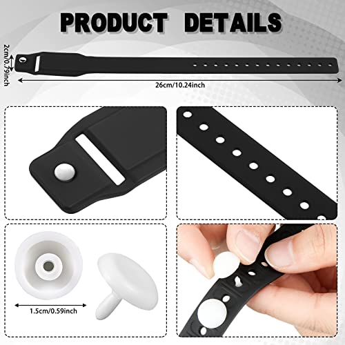 4 Pcs Motion Sickness Bracelets Bands Sickness Adult Adjustable Acupressure Wristband Headache Relief Anxiety Relief Waterproof Band For Seasickness Car(Black) #TOP1