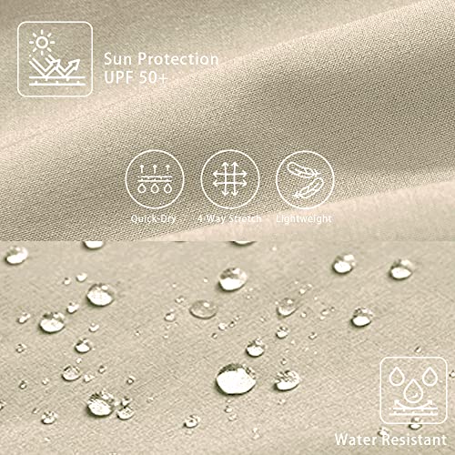 Evioset Womens 5 Inch Hiking Shorts Quick Dry Water Resistant Stretch Athletic Golf Shorts With Zipper Pockets Khaki M #TOP4