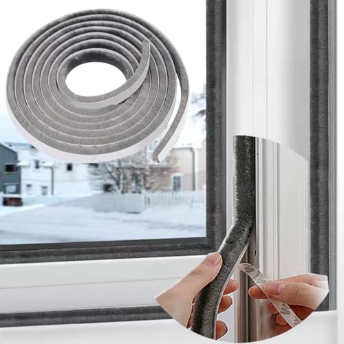 33 Ft Window Weather Stripping Door Seal Strip,Soundproofing Frame Winter Insulation Tape, Windproof /Dustproof Window Inserts, Door Gap Filler Light Blocker, Strong Stickiness, 0.35''Wide x 0.2