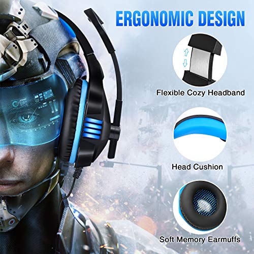 image for Micolindun Gaming Headset for Xbox One, PS4, PC, Over Ear Gaming Headp