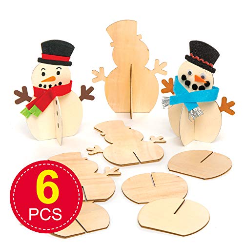 Pupazzo di Neve in Legno 3D Baker Ross (confezione...