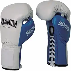 Par Luva Profissional Couro Muay Thai Kickboxing Maximum