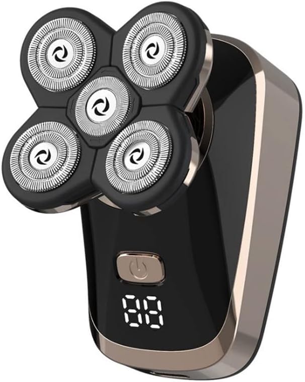 Head Shavers for Bald Men, LED dosplay powerful wet dry electric shaver beard hair trimmer facial and body electric razor balds shaving machine for men (Color : 5IN1)