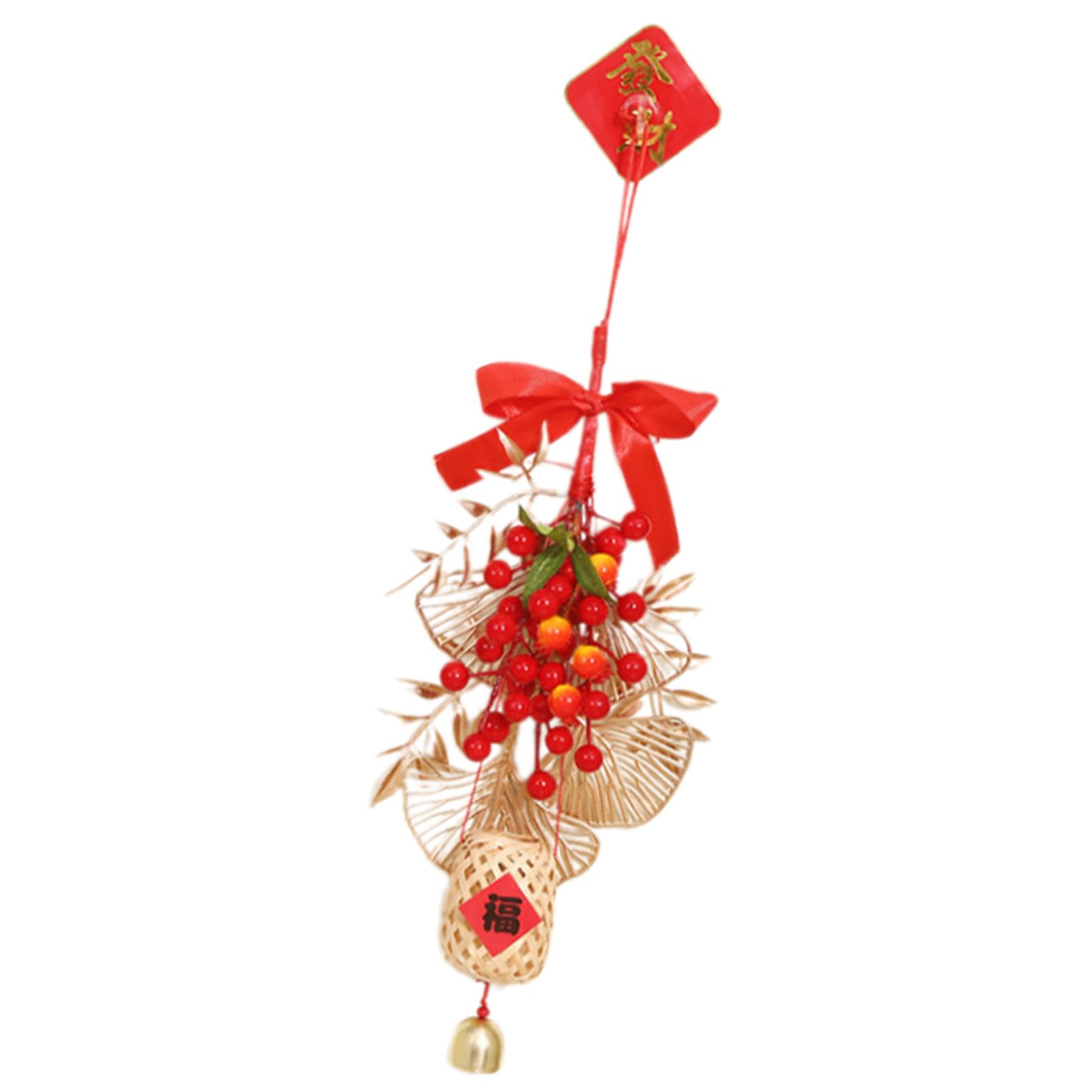 Jazuaiao Realistic Fruit Designing Chinese New Year Hanging Ornament Decorative Pendant for Door and Window Holiday Decorations