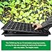 RooTrimmer 10 Pack 1020 Seed Starter Trays and 10 Pcs 72 Cell Plug Trays, Thick Durable Seedling Plastic Nursery Tray for TD538 1020 Tray Germination (10 Sets)