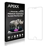 APEKX iPhone 6 Tempered Glass Screen Protector 9H 3D Touch Compatible Max Touch Accuracy Durability HD Clarity Bubble Free Anti-Fingerprint Case Friendly (4.7 Inch)