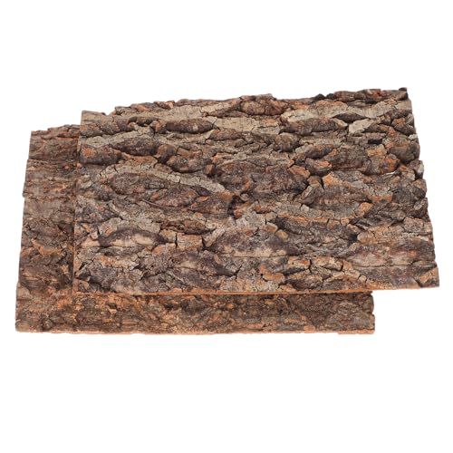 IMIKEYA 2pcs Reptile Tree Bark Platform Turtle Climb Platform Terrarium Decor Reptile Hide for Lizards and Snakes