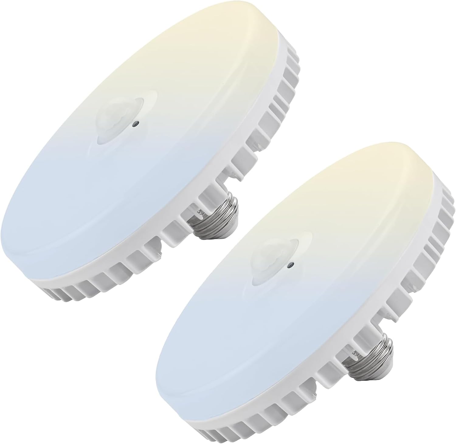 Smart Commercial Garage LED Light Bulb, 18W, Motion Sensor & Bluetooth App Control (iOS), 120-277V, 1900 Lumens, E26 Base, 3000K-5000K Tunable, 1-100% Dimmable