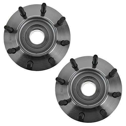 Image of TRQ Front Left and Right Wheel Bearing and Hub Assembly Set 2 Piece Compatible with 2000-2002 Dodge Ram 2500 RWD 2000-2002 Ram 3500 RWD with Independent Front Suspension