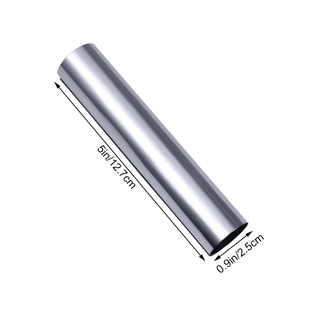 CIYODO 6pcs Stainless Steel Cylindrical Pastry Molds Baking Tubes for Cannoli Cupcake Croissant