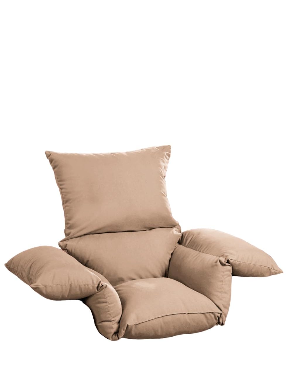 Chums Deeply Padded Comfort Cushion Soft Faux Suede Cover Sink into All-Round Cosy Comfort Pressure-Relieving Design for Unmatched Relaxation & Support Sand One Size