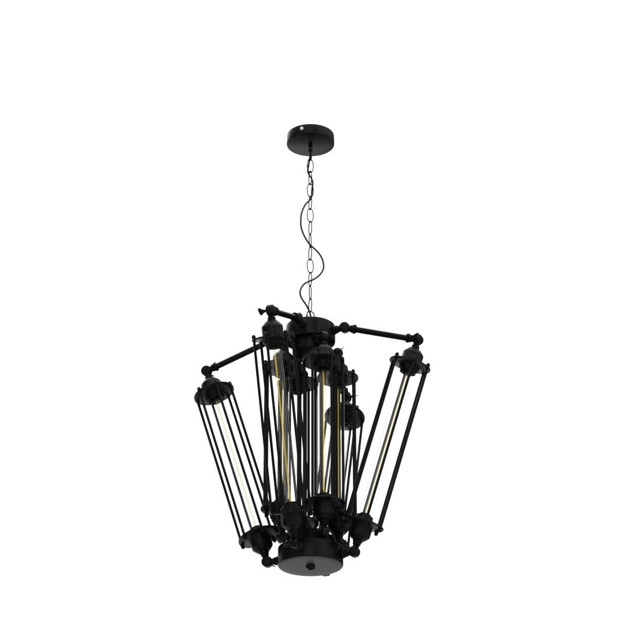 MORE CHANGE Industrial Retro Chandelier Light Vintage