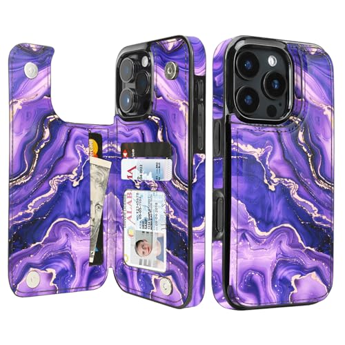uCOLOR for iPhone 16 Pro Wallet Case with Card Holder Amethyst Dreams by uCOLOR - Used condition - US$13.79