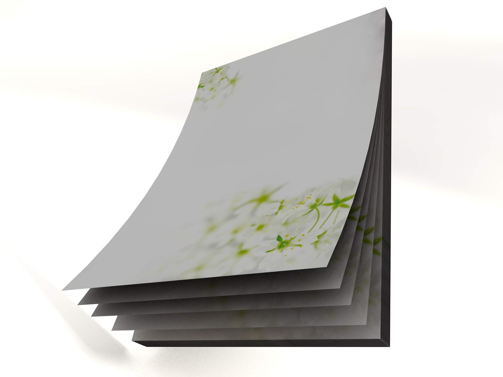 Bloc-notes A5 Papier à motif printemps 50 feuilles 90 g/m² Paperandpicture