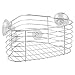 Produktbild iDesign 56820EU Lineo Power Lock Bad/Dusch-Eckkorb für Shampoo/Conditioner/Seife, 13.1 x 25.8 x 20.2 cm, Edelstahl, stainless