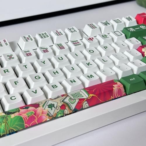 Teclas Mahjong de altura original: juego de 125 piezas para personalizar teclados mecánicos 3