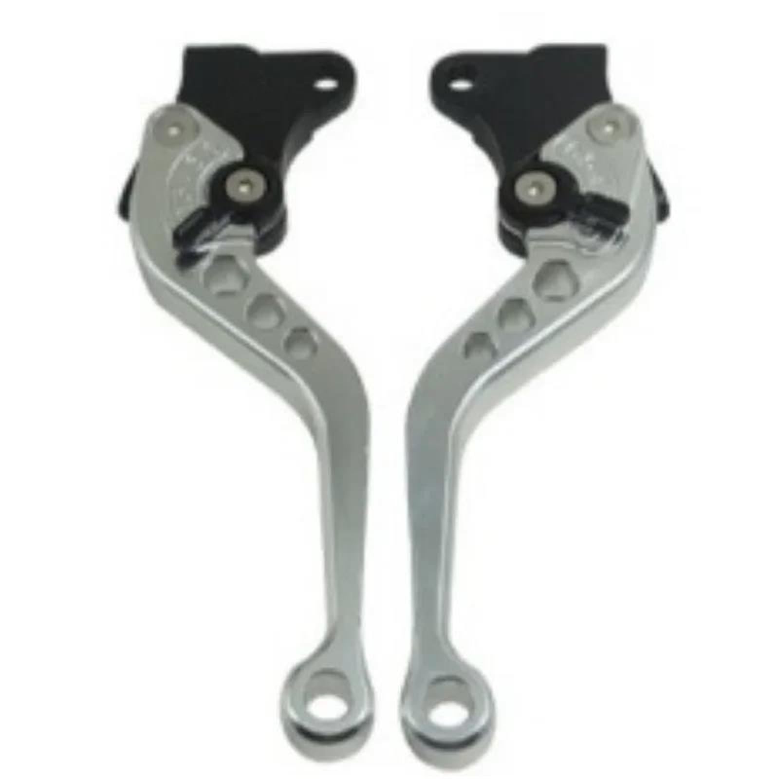 Etekgvyva Silver Clutch Brake Lever Set For Cg125 Motorcycle Brake Handle Motorbike Modification Clutch Drum Brake Lever Handle Adjustable Handlebar Set(Silver)