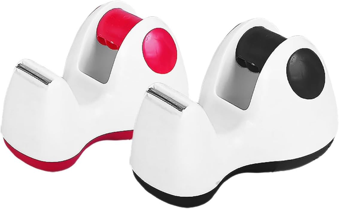 ARTIBETTER 2pcs Cute Mini Tape Dispenser for Office Supplies with Non-Skid Base, Portable Masking Tape Stand for Home, School, and Crafting