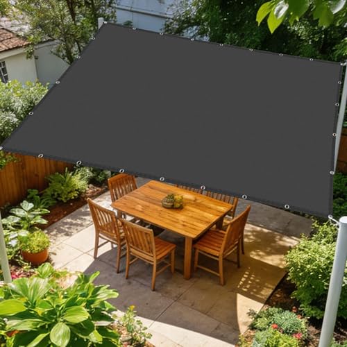 Voile d'ombrage rectangulaire étanche avec oeillets