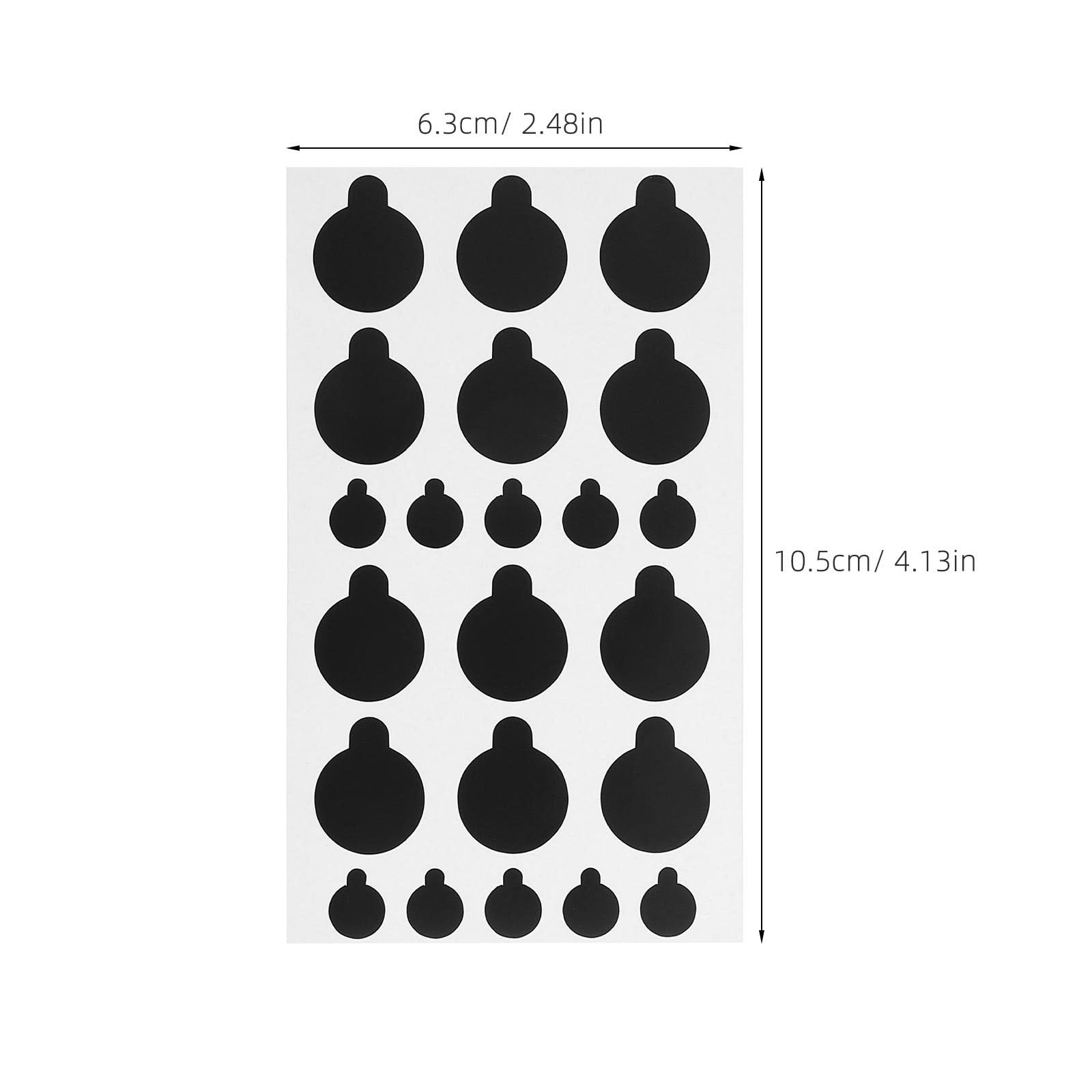 HOMSFOU Adesivi Oscuranti Per Fotocamera 10 Fogli Nero Copertura Privacy Router Dispositivi Elettronici 4.13x2.48 Cali