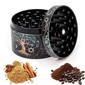 Chingcoo Edelstahl-Grinder 63mm Kräutermühle