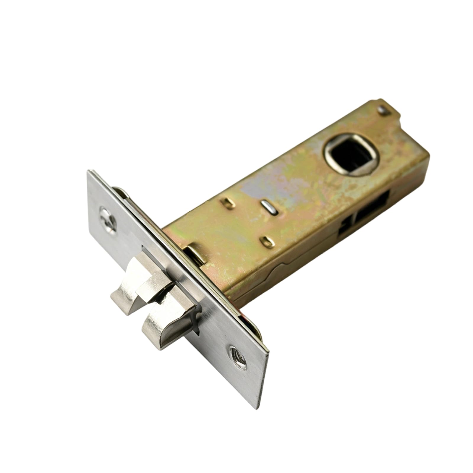 Verrou tubulaire réversible 60mm pour porte à mortaiser avec broche carrée