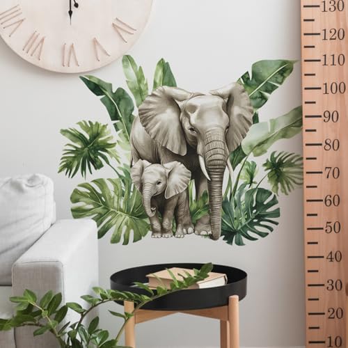Vinilo Decorativo Elefantes Acuarela para Decoración Infantil miniatura 5