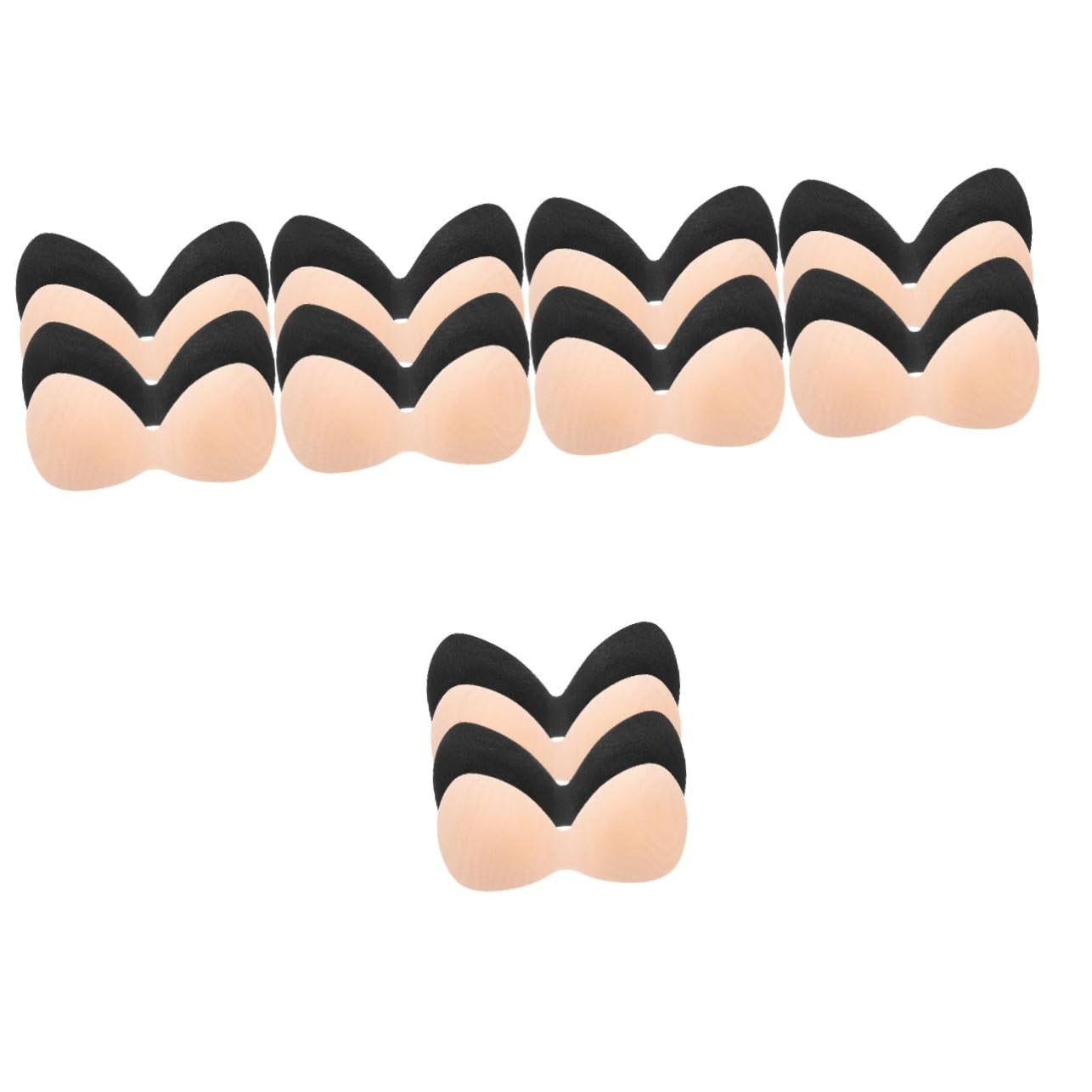 Healifty 16 PCS Rilievi della Biancheria Intima Reggiseno della Biancheria Reggiseno Sportivo delle Signore in Lattice Push Up Pad del Costume Bagno Pastiglie del