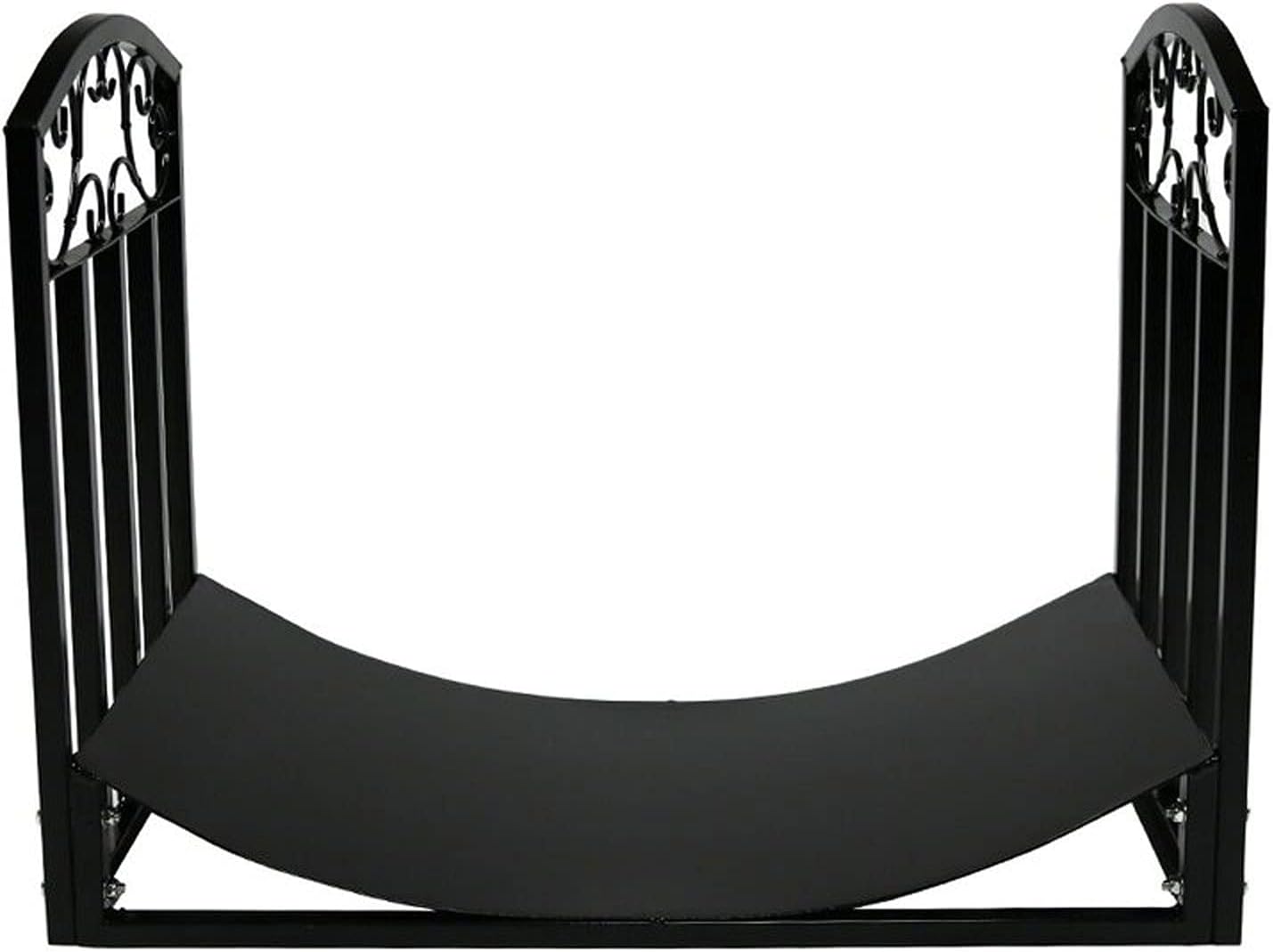 Firewood Fireplace Tool Holder Timber Holder Heavy Duty Wood Stove Accessories for Indoor Outdoor Wood Storage Firewood Storage (Color : Black) (Black)